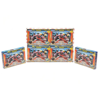 Боты-супергерои. Пазлы классические. 120 деталей. 180х130х25 мм. Умные игры в уп.8шт в кор.8уп