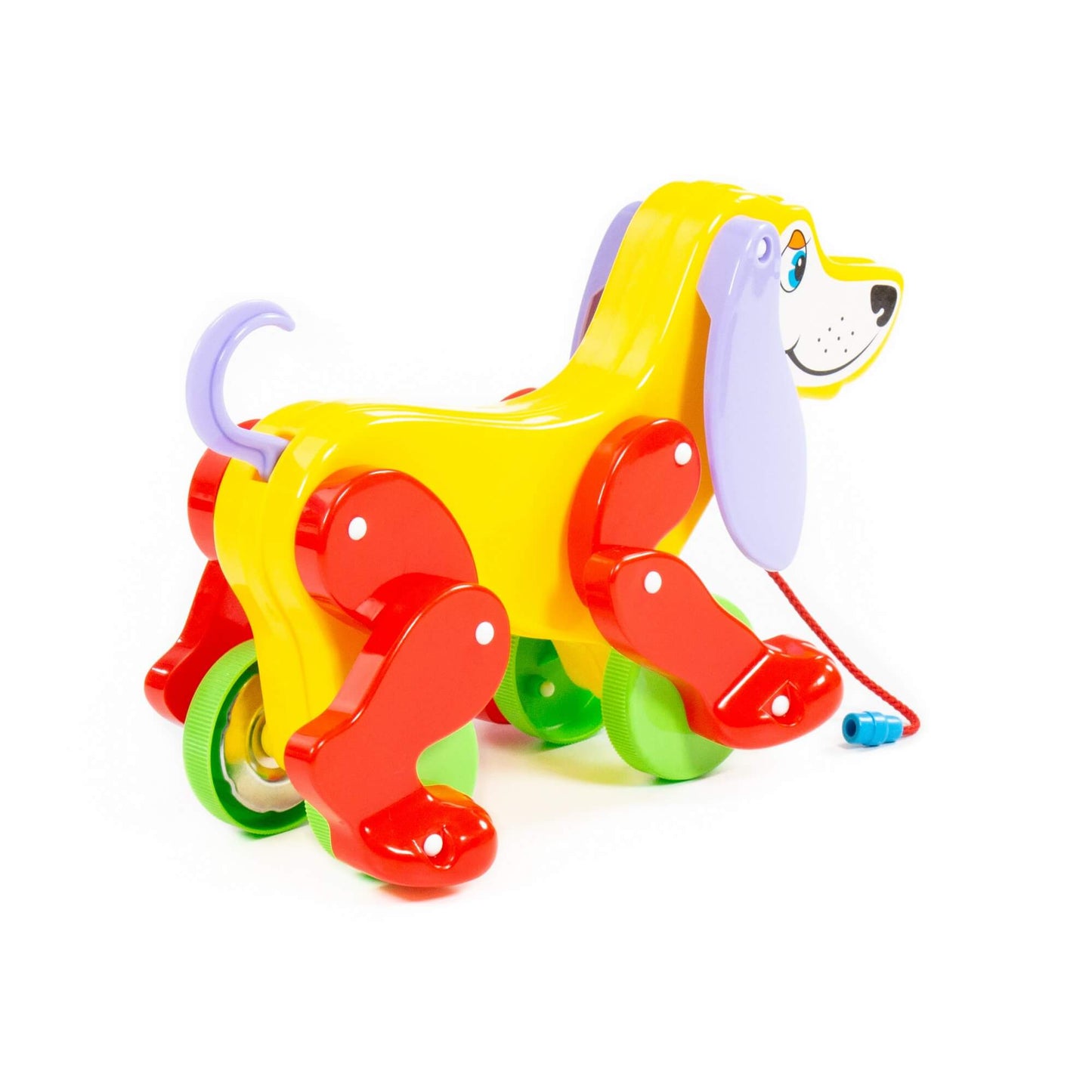 Каталка на веревочке собака "Боби" 30х13х19 см