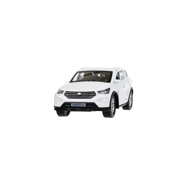 Machine en métal HYUNDAI SANTAFE 12 cm, double, bagage, acier, blanc, cor. Parc technologique dans le cor.2*36шт
