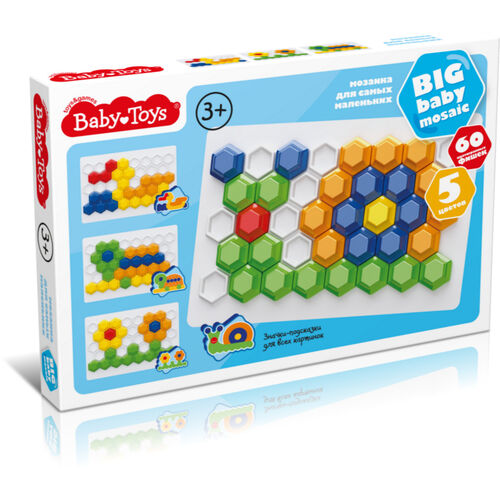 Мозаика шестигранная d40/60 эл Baby Toys