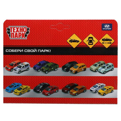 TUCSON-12-BK 325387 Машина металл HYUNDAI TUCSON длина 12 см, двери, багажник., инер, черный, кор. Техн