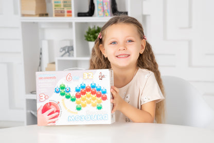 01539 Мозаика напольная 32 элемента, d 60мм