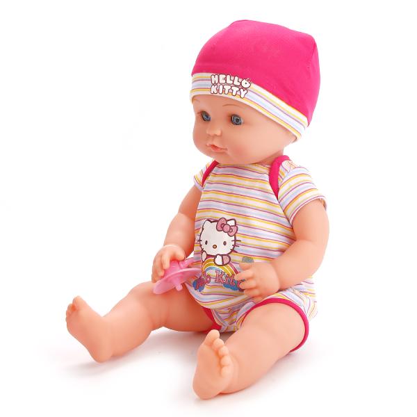 ПУПС "КАРАПУЗ" HELLO KITTY 40СМ, 3 ФУНКЦИИ, ПЬЕТ И ПИСАЕТ, С АКСЕСС. В РУСС. КОР. в кор.8шт