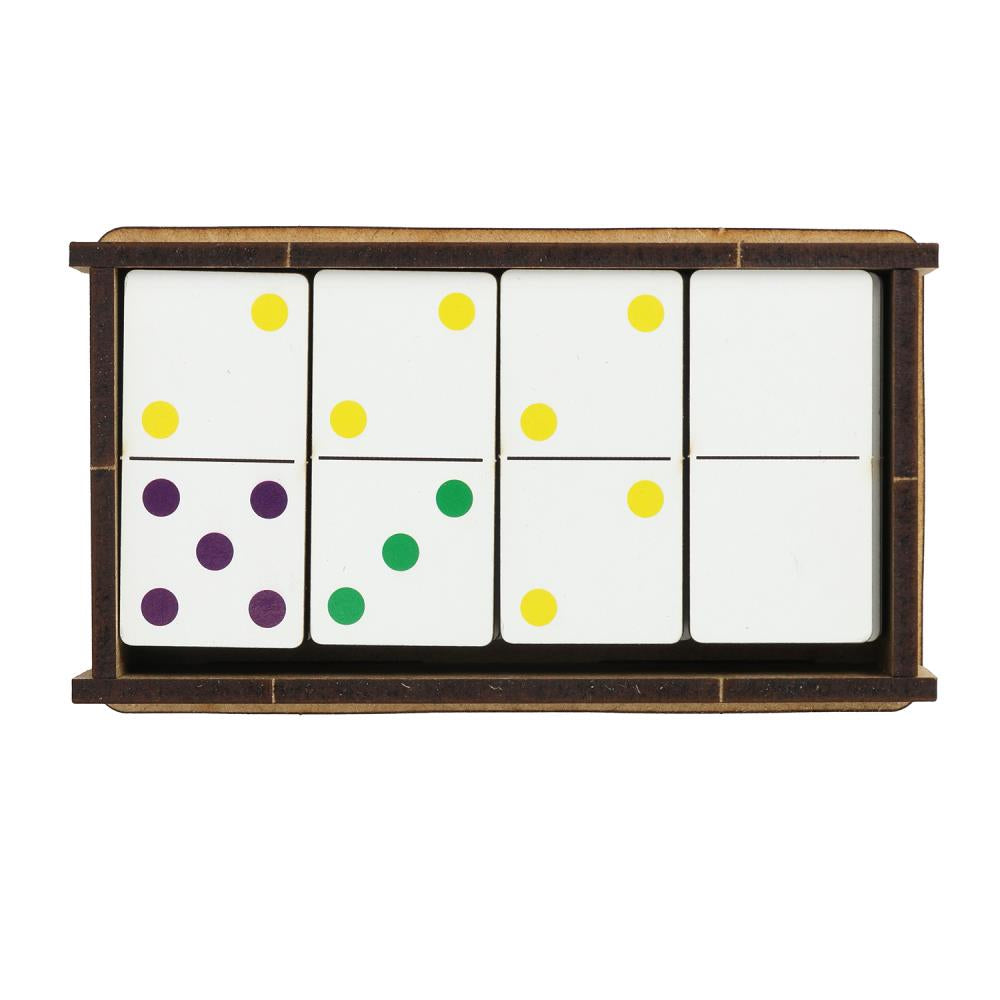 Настольная игра домино термопленка Буратино в кор.60шт