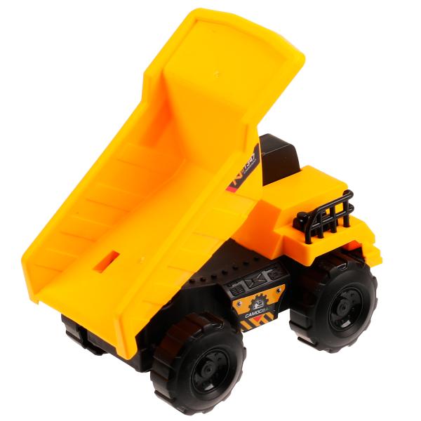 Машина пластик свет-звук САМОСВАЛ, 15 см, подв. дет., инерц.,кор. Технопарк в кор.2*48шт