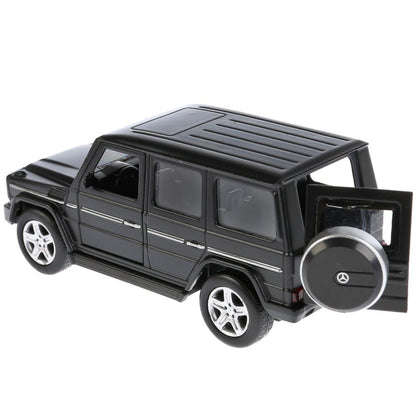 ТМ Технопарк. Machine en métal "MERCEDES-BENZ CLASSE G" 12 cm, ouverte. двери, инерц., ЧЕРНЫЙ в кор.2*36шт
