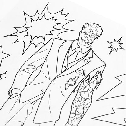 Бэтмания. Территория зла. Раскраска. 214х290 мм. Скрепка. 16 стр. Умка в кор.50шт