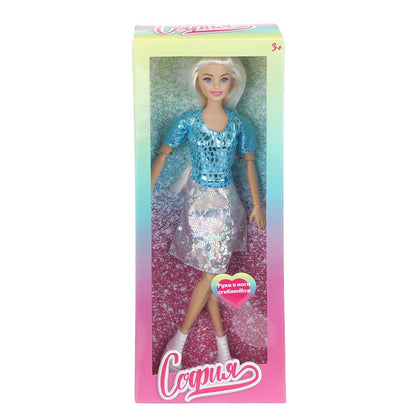 Кукла 29 см, руки и ноги сгибаются, в кор. КАРАПУЗ в кор.24шт