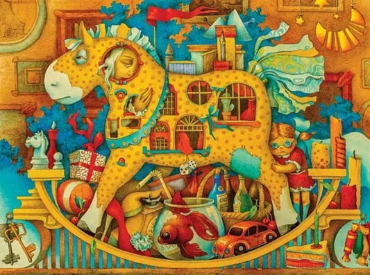 Пазл деревянный Лошадка, 165 дет