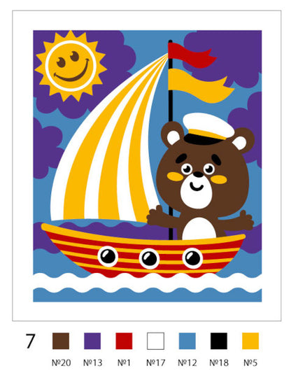 Набор для творчества. Песочная фреска "Морское путешествие" (7 feuilles, 188х217 мм)