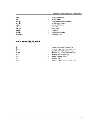 Русско-чешский разговорник и мини-словарь 250 слов