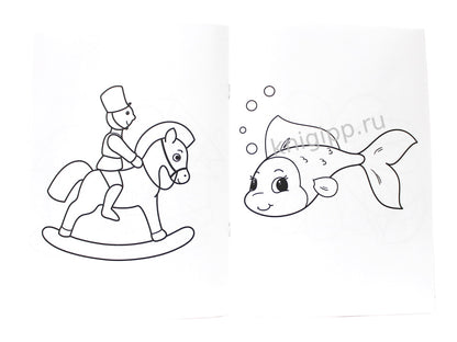 РАСКРАСКА А4 эконом. ДЛЯ САМЫХ МАЛЕНЬКИХ