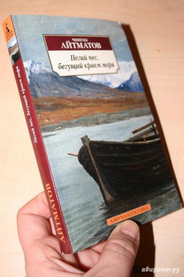 Пегий пес, бегущий краем моря