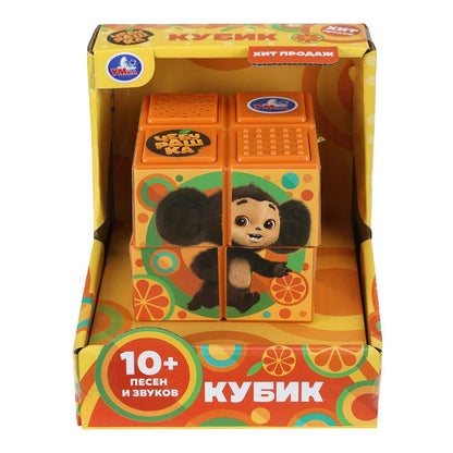 Кубик-рубика Чебурашка 10+ песен и звуков ЧЕБУРАШКА в кор. Умка в кор.72шт