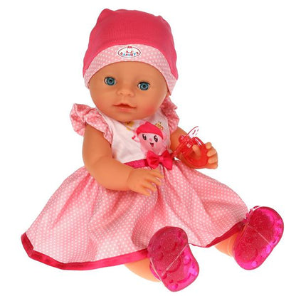 Пупс озвучка МАЛЫШАРИКИ Нюшенька 40см, пьет, пис, закр глазки, 15 песен, 4 акс КАРАПУЗ в кор.8шт