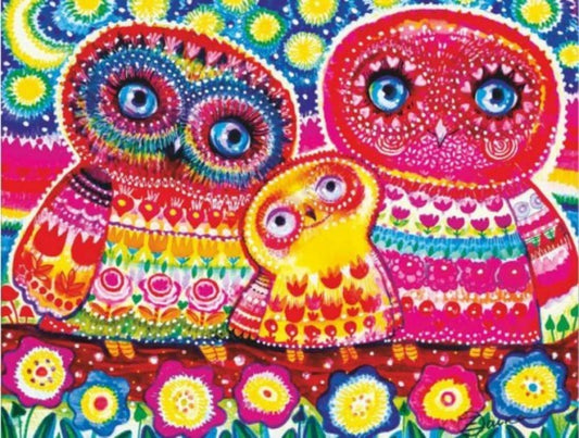 Пазл деревянный Совушки, 120 дет