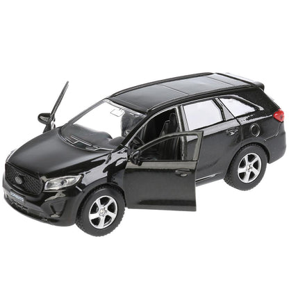 SB-17-75-KS-N(BL)-WB 274795 Машина металл KIA sorento prime, 12 см, двери, багаж., инерц., черный, к