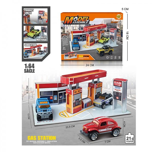 Парковка с машинками и аксессуарами. МН-153 в кор. в кор.2*48шт