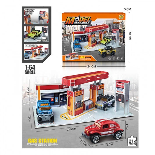 Парковка с машинками и аксессуарами. МН-153 в кор. в кор.2*48шт