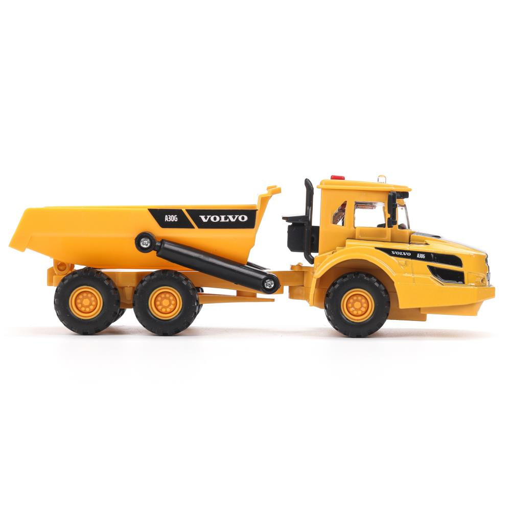 Machine en métal de couleur noire VOLVO КАРЬЕРНЫЙ САМОСВАЛ 16 см, двер, подв дет, кор. Parc technologique dans le cor.2*36шт