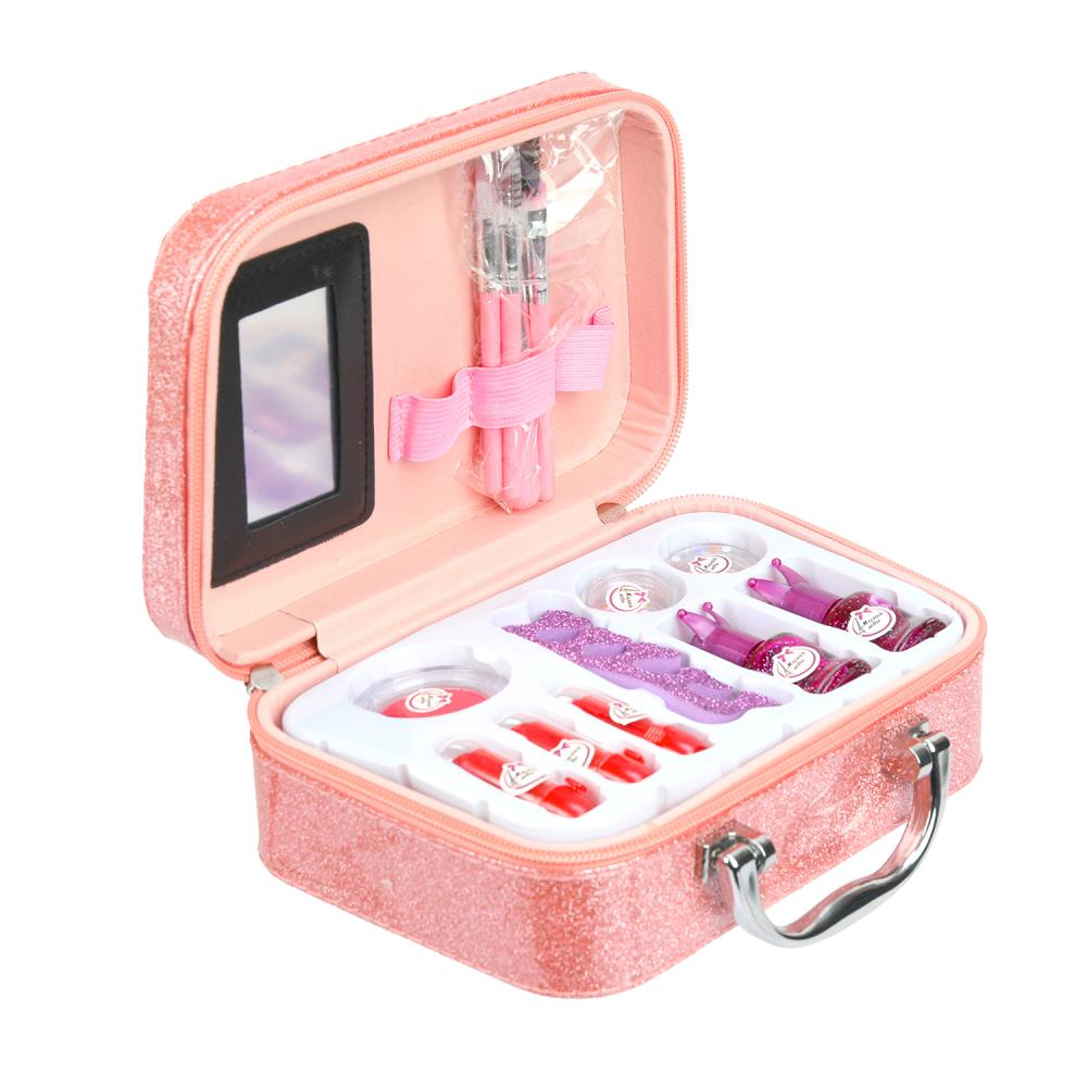 Косметика ДЛЯ ДЕВОЧЕК румяна, лак д/ногтей, помада,блёстки, кисточки МИЛАЯ ЛЕДИ в кор.2*30шт