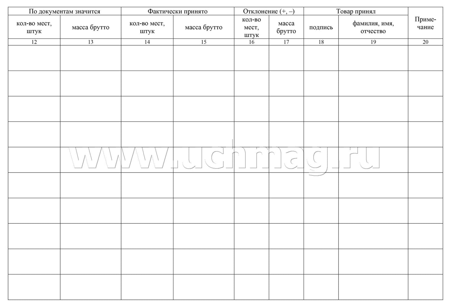 Журнал учета поступающих грузов: (формат 84х60/8, бл. писчая, обл. мелованный картон 215, 64 с.)