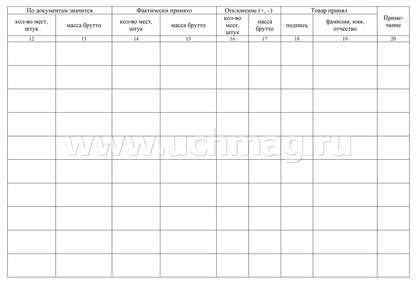 Журнал учета поступающих грузов: (формат 84х60/8, бл. писчая, обл. мелованный картон 215, 64 с.)