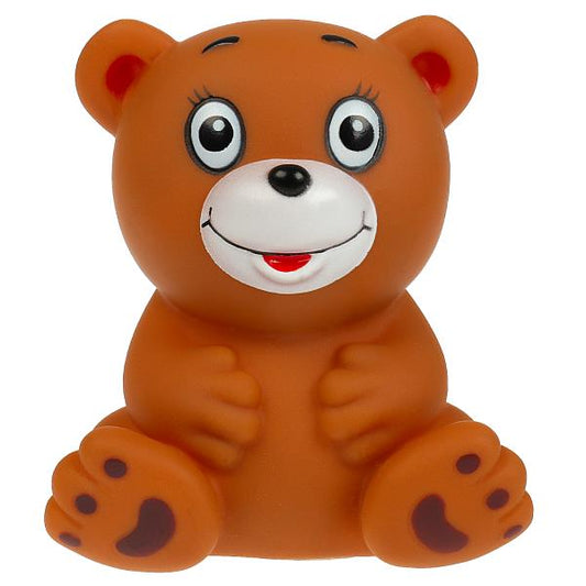 Игрушка для ванны мишка 10 см 1 шт. в сетке КАПИТОШКА в кор.2*240шт