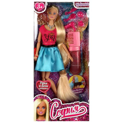 Кукла 29 см София, руки и ноги сгиб, акс, кор КАРАПУЗ в кор.24шт