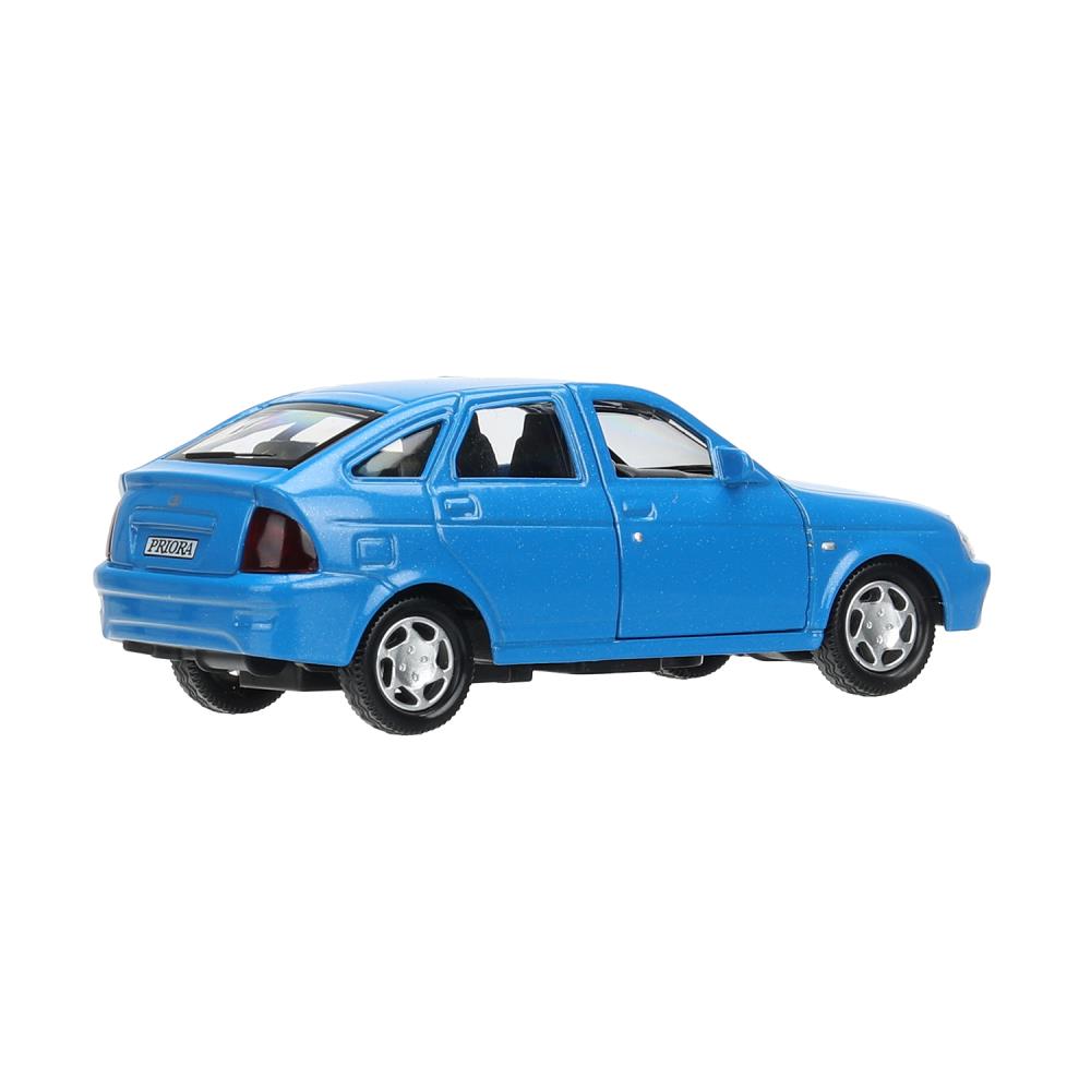 Машина металл LADA PRIORA 12 см, двери, инерц,синий перламутр,кор. Технопарк в кор.2*36шт