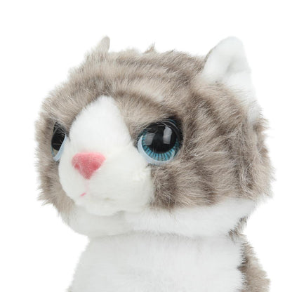 Игрушка мягкая кошка серая 22см, без чипа, в пакете МУЛЬТИ-ПУЛЬТИ в кор.24шт