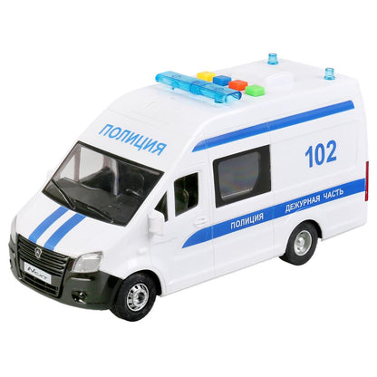 Machine à glace + звук "gazel next полиция" 22,5 cm, plastique, extérieur, inert dans le cor. Technoparc dans le cor.2*18