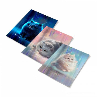 Обложки д/тетрадей 3шт с гол.рис. Коты,66042