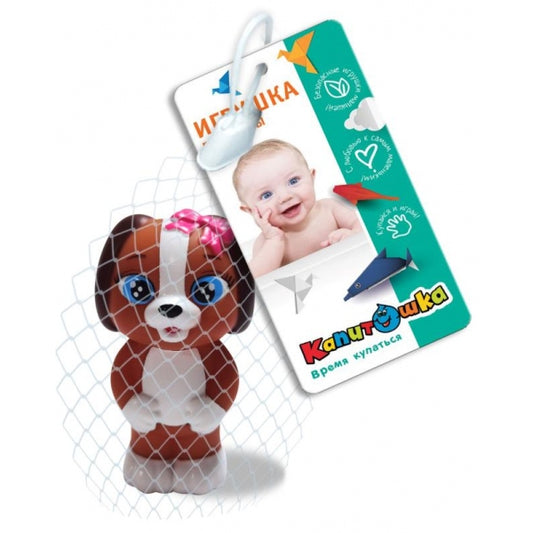 Игрушка для ванны коко 8 см, в сетке, КАПИТОШКА в кор.2*240шт