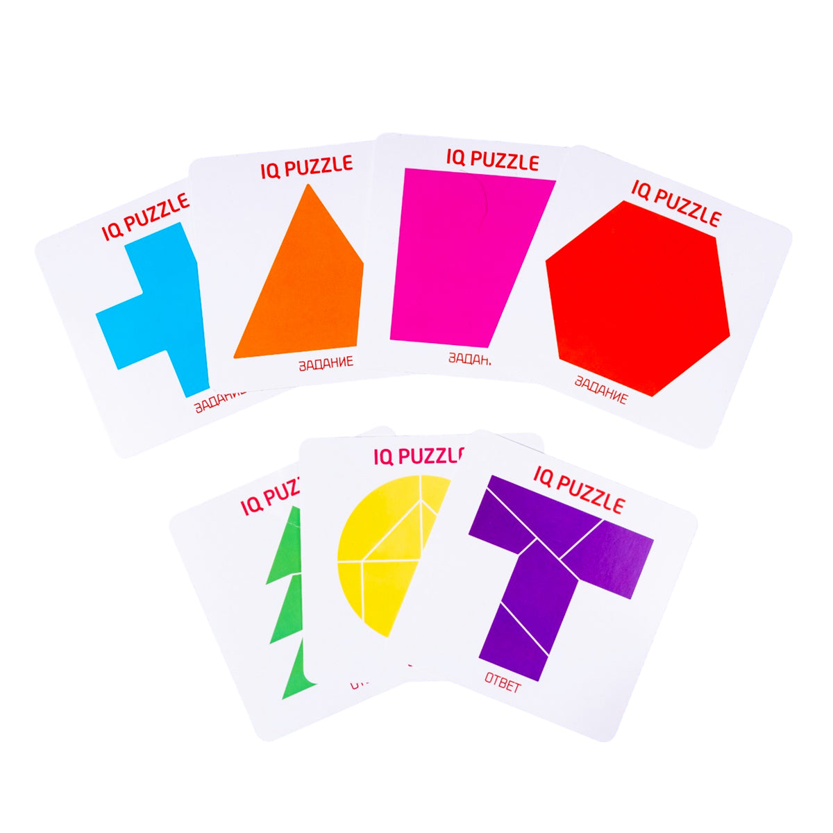 Игра настольная головоломка "IQ Пазлы + танграм" серии "Baby Toys wood"