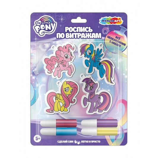 Витражи мой маленький пони MultiArt в кор.4*24шт