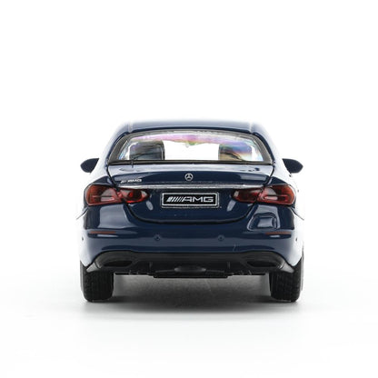 Машина металл MERCEDES-BENZ classe e amg 12см, дв,баг,ин,синий, кор. Parc technologique dans le cor.2*36шт