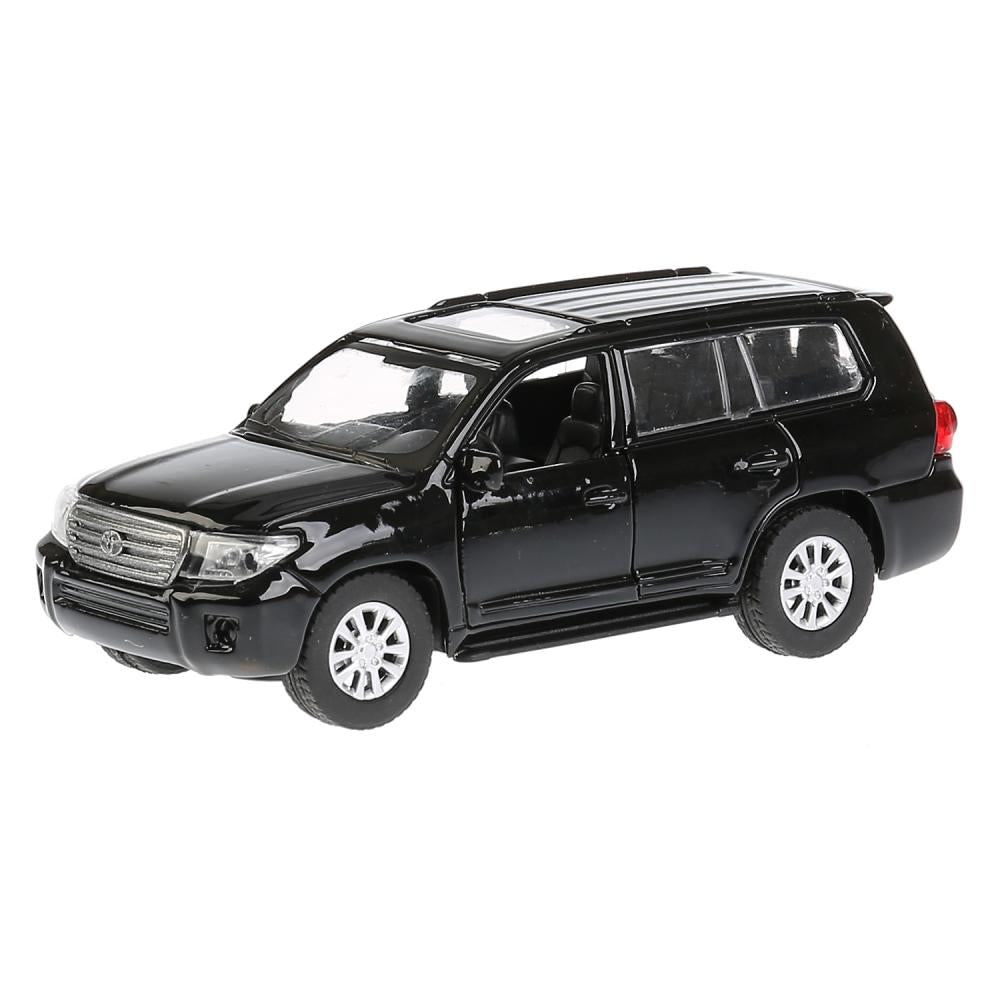 CRUISER-BK 262771 Машина металл TOYOTA LAND CRUISER длина 12,5 см, двери, инерц, черный, кор. Техно
