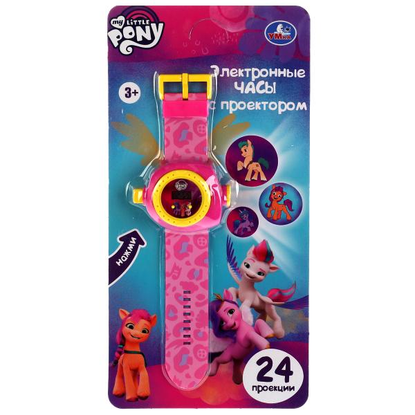 Развивающие часы с проектором 24 кадра МОЙ МАЛЕНЬКИЙ ПОНИ , на блисте. Умка в кор.2*144шт