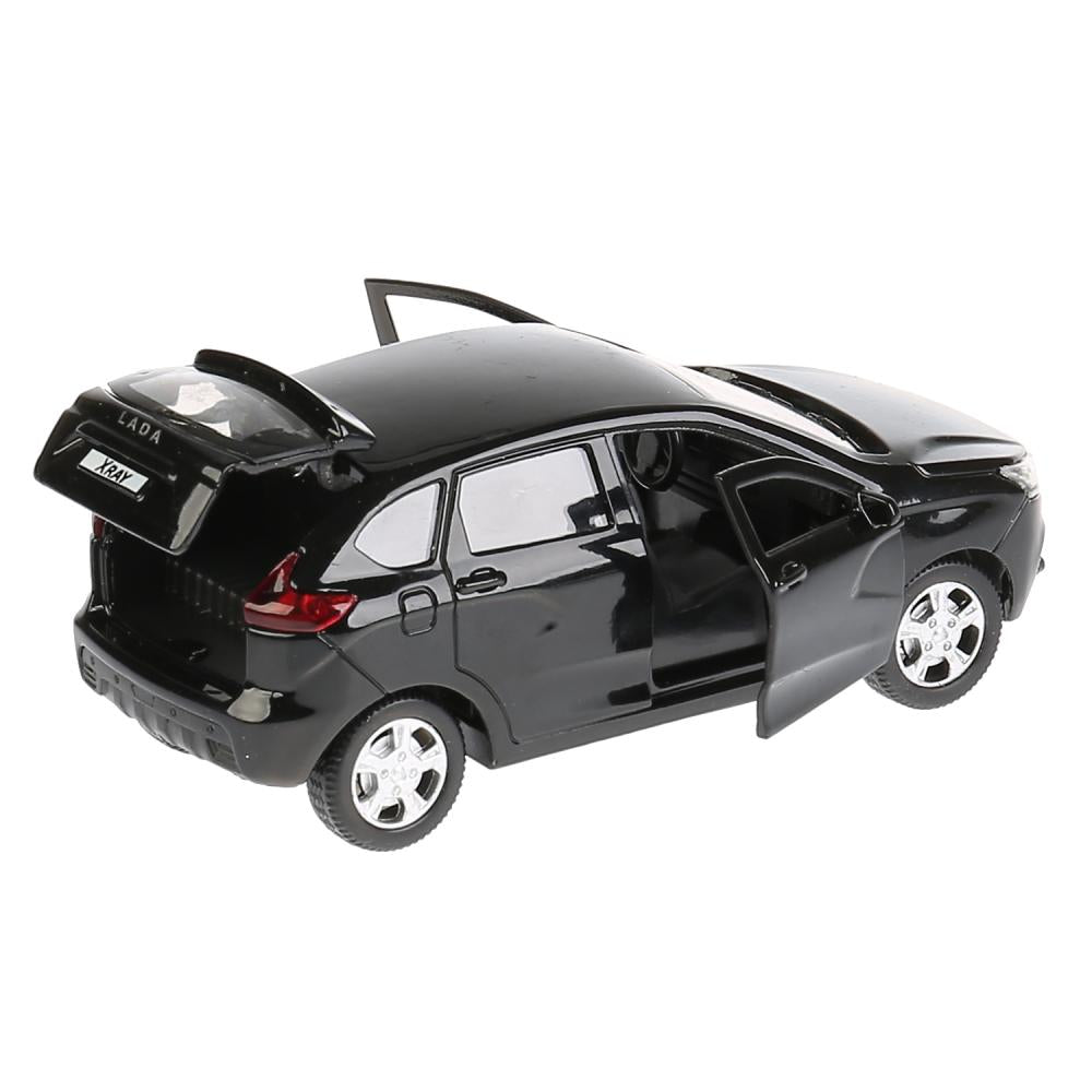 XRAY-BK Машина металл LADA XRAY, 12см, открыватель. двери, инерц, черный 9818 в кор. Технопарк в кор.2*36