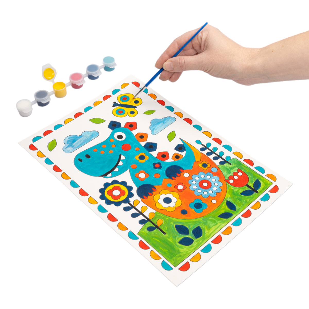 Набор для творчества. Раскраска "Динозаврик"