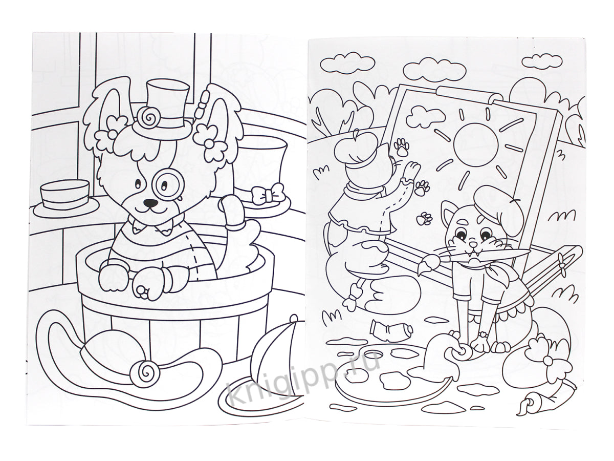 РАСКРАСКА С БРАСЛЕТИКАМИ. МОДНЫЕ ЗВЕРЯТА