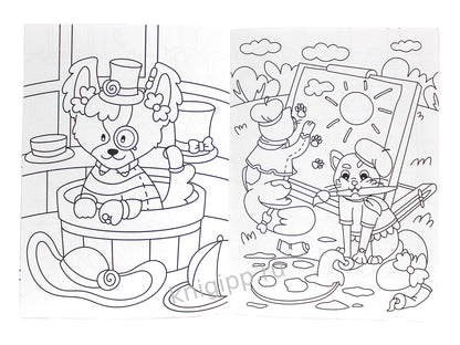 РАСКРАСКА С БРАСЛЕТИКАМИ. МОДНЫЕ ЗВЕРЯТА