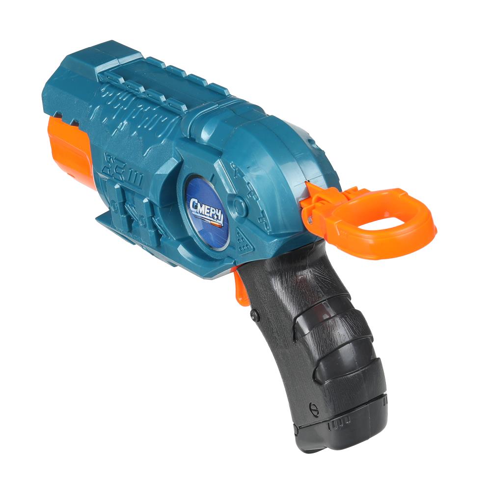 Бластер с мягкими пулями коробка 17*5,5*16см Смерч в кор.2*72шт