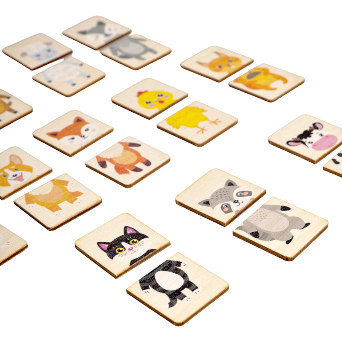 Пазлы из дерева "Половинки" Животные