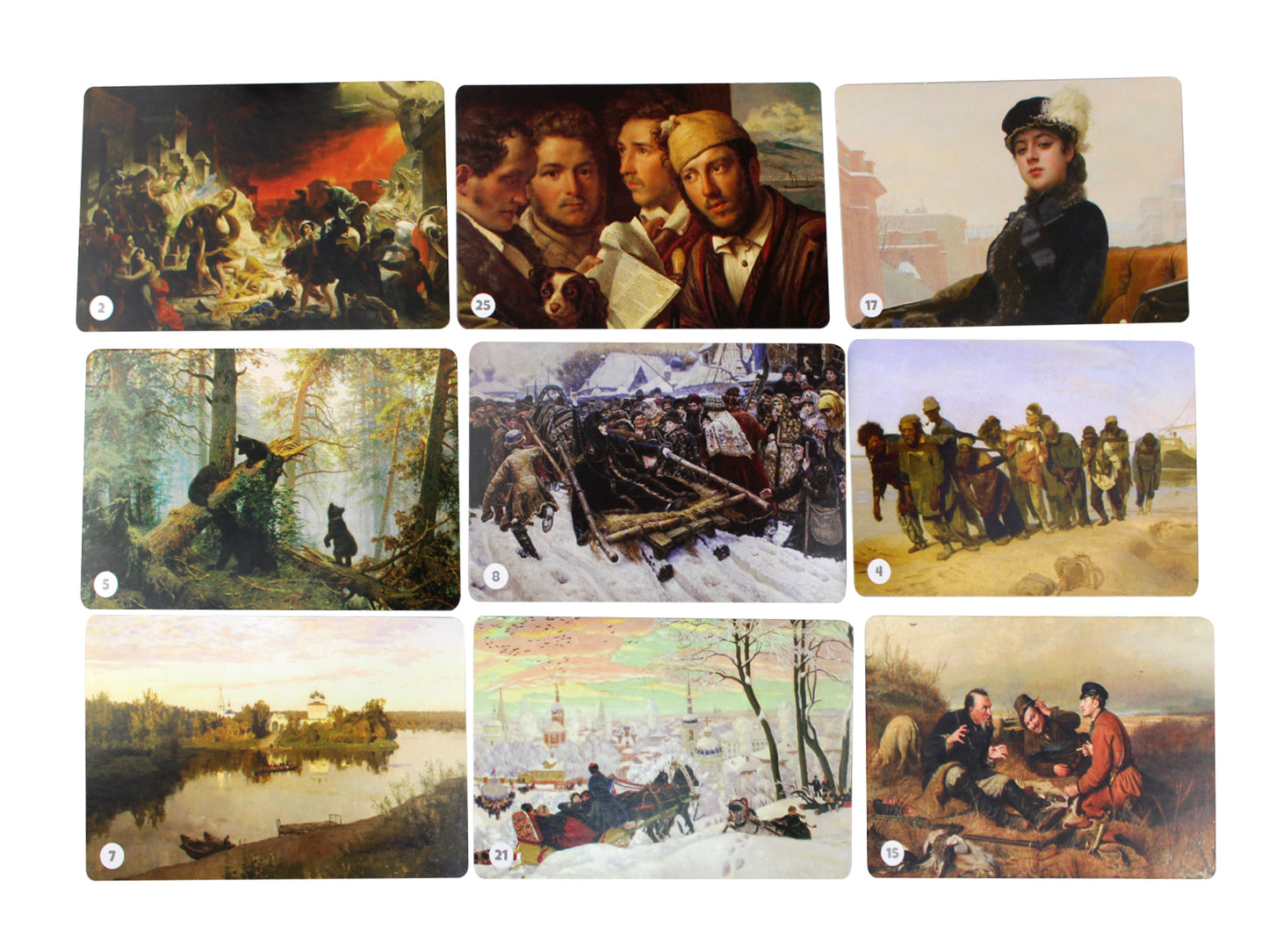Игра настольная МЕМО "Картины русских художников" (50 cartes)
