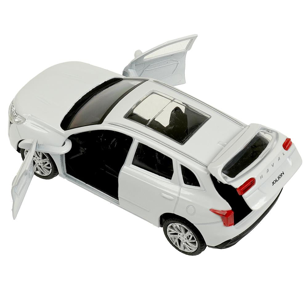 Машина metal haval jolion 12 см, двери, багажник, белый, кор. Технопарк в кор.2*36шт