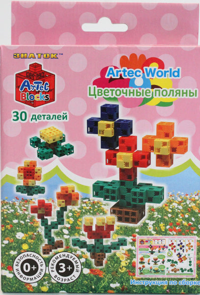 Конструктор ARTEC World "Цветочные поляны" коробка 30дет.