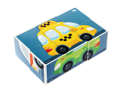 Кубики "Городской транспорт" (sans autocollants) 6 шт Jouets pour bébé
