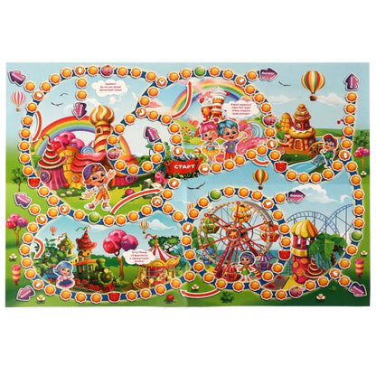 Антиходилка. Парк сладостей. Настольная игра-ходилка. 217х330х27мм. Умные игры в кор.20шт